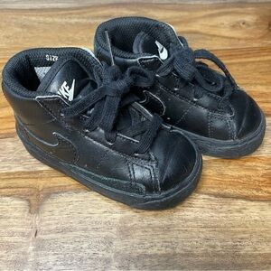 Nike Blazer High top Black Toddlers Tennis Shoes 375492 001 size 5C‎
